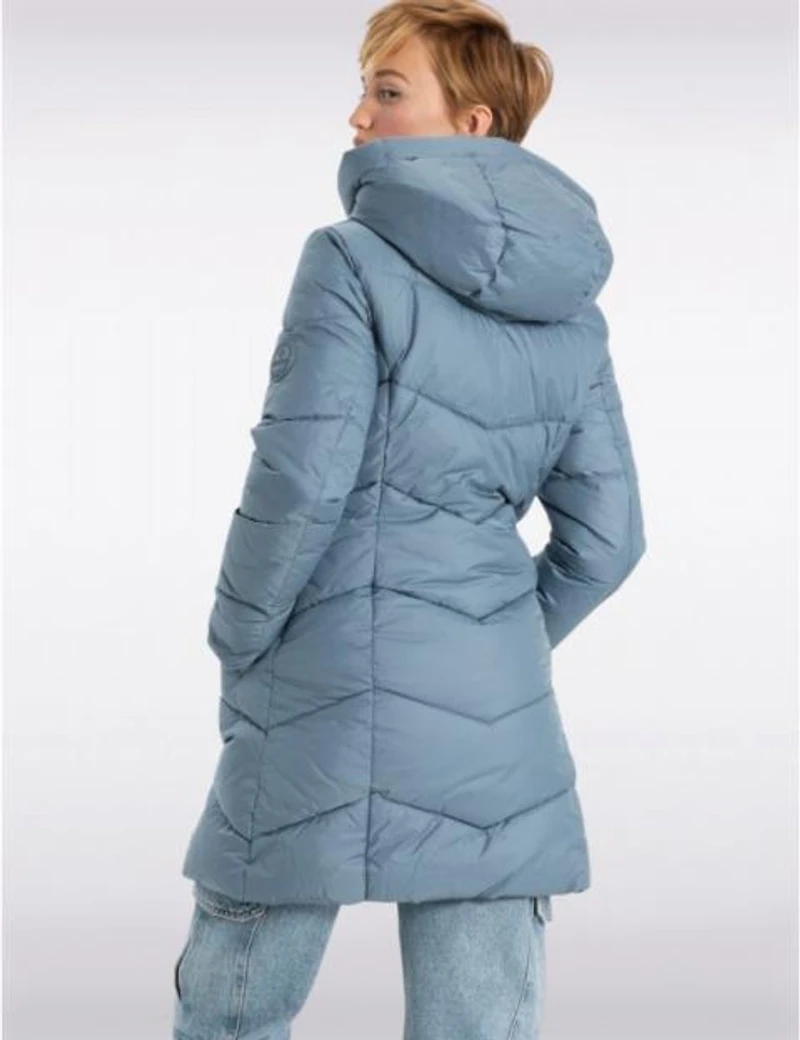 Manteaux | La maison du manteau au Québec Doudoune Classique Végane à Motif Chevrons avec Col Montant par Point Zero