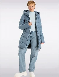 Manteaux | La maison du manteau au Québec Doudoune Classique Végane à Motif Chevrons avec Col Montant par Point Zero