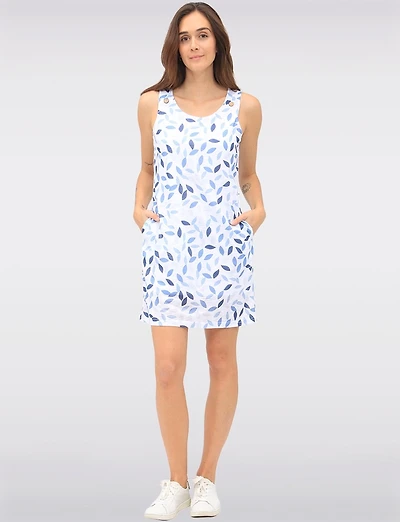 Robe Sans Manches Feuilles Tango Mango