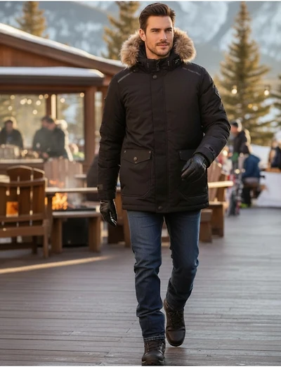 Parka Imperméable Intègre Boxing day Deals par Point Zero | Manteaux