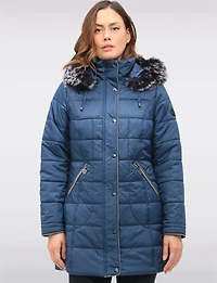 Manteau Puffer Trimme Fourrure Boxing day Deals par Normann | Manteaux
