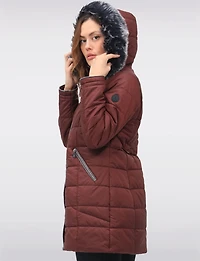 Manteau Puffer Trimme Fourrure Boxing day Deals par Normann | Manteaux