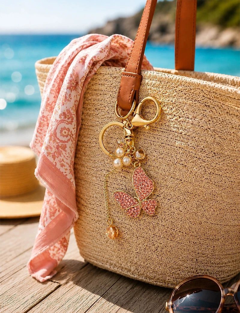 Article Pendent Porte-Clé Papillon Shiny Boxing day Deals par Saki | Manteaux Manteaux
