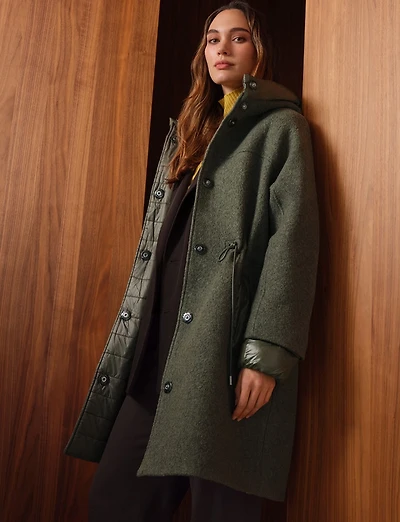 Manteau Boucle Capuche Boxing Day par GEOX RESPIRA | Manteaux