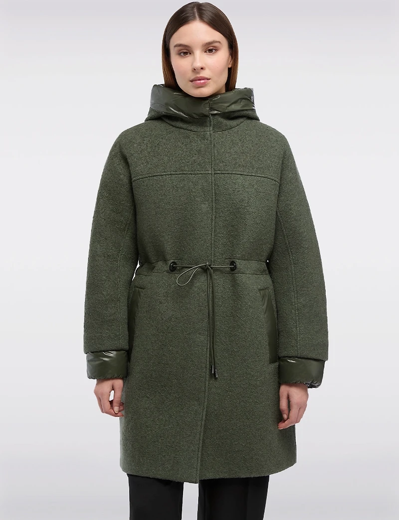 Manteau Boucle Capuche Boxing Day par GEOX RESPIRA | Manteaux