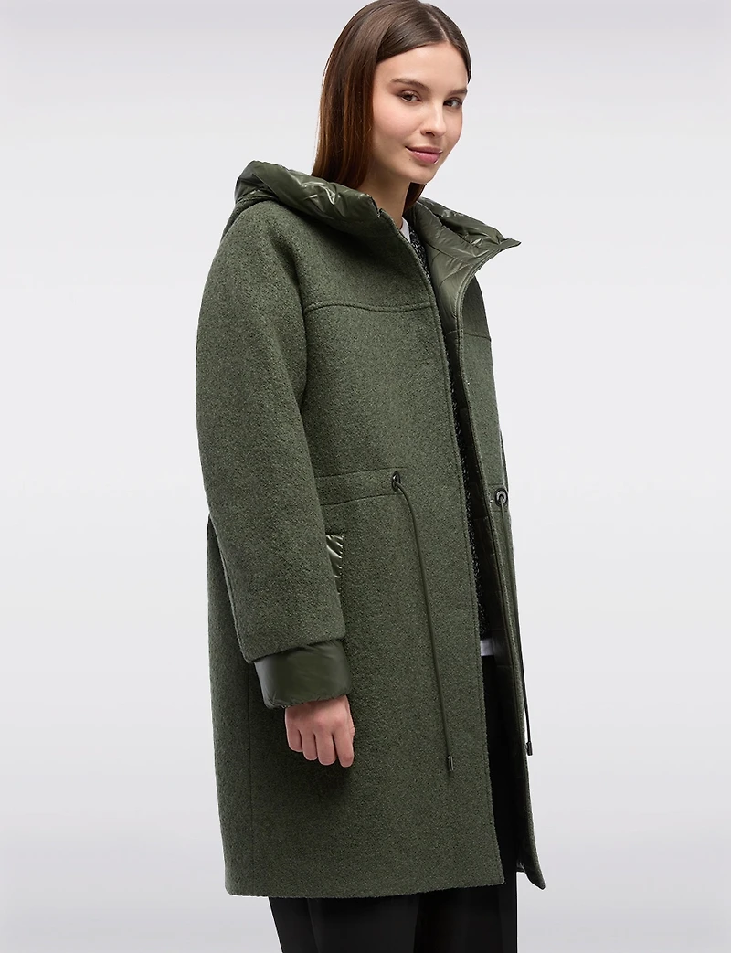 Manteau Boucle Capuche Boxing Day par GEOX RESPIRA | Manteaux