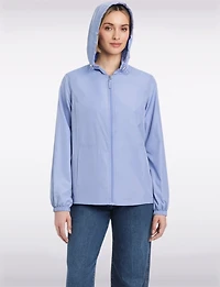 Veste Coupe-vent Légère Sportive Avec Capuche Doublée À Pois Par Details