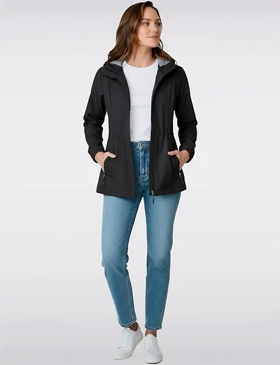 Parka Active Imperméable Légère à Coupe Ajustée avec Capuche par Free Country