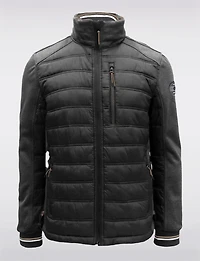 Veste Matelassée Légère & Sportive avec Détails Tricotés par Point Zero