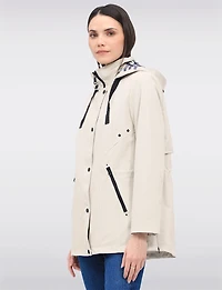 Manteau Végan Breathe-Tech® Softshell  Parka avec Capuche Amovible par Saki