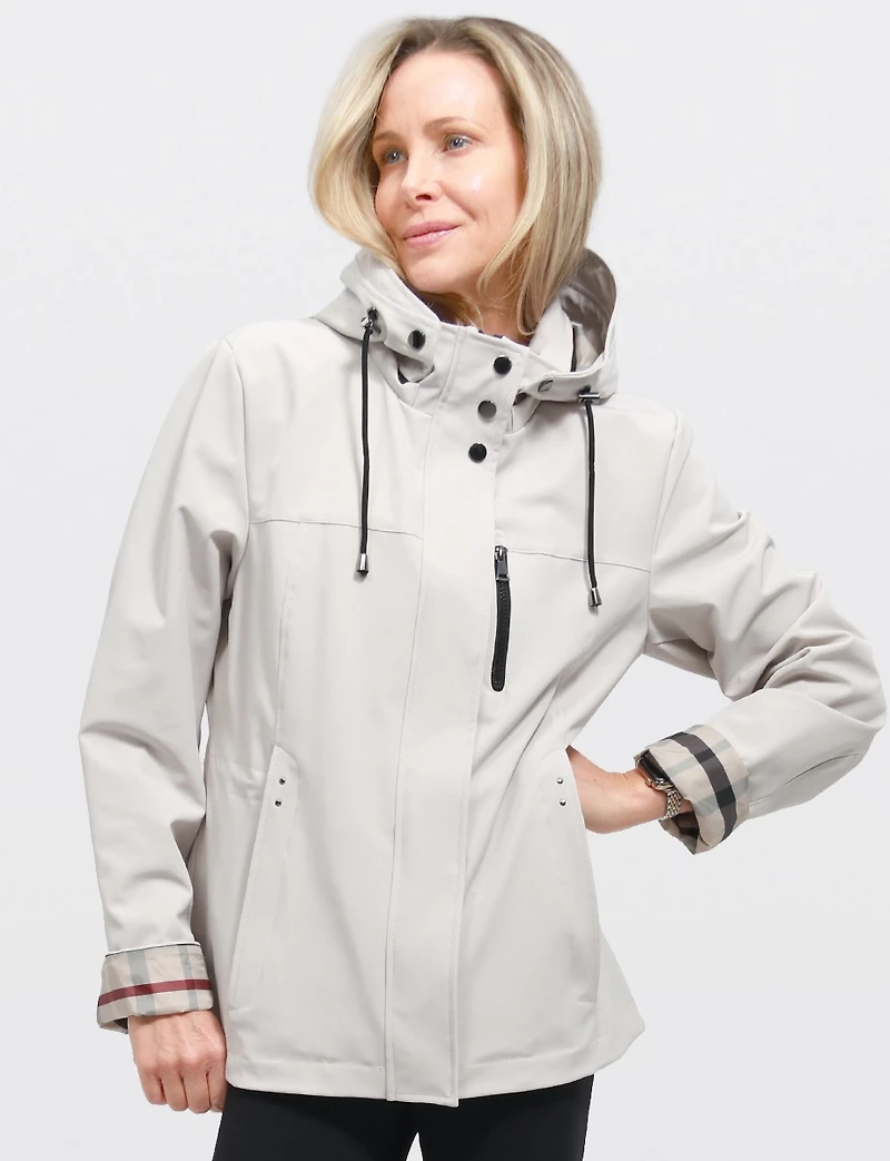 Parka Végan Breathe-Tech® Softshell Polyvalente avec Capuche Amovible par Saki