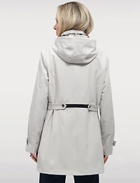 Veste Parka Léger Végan Breathe-Tech® Softshell avec Capuche Amovible – Saki