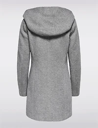 Manteau Léger à Coupe Droite avec Capuche, Poches & Fermeture Éclair par Only
