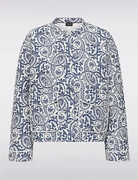 Manteau Matelassé Court à Imprimé Floral Tendance avec Poches Plaquées par Only