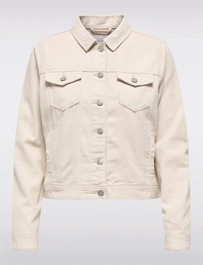 Veste en Denim Pastel | Style Jean Coupe Courte & Ajustée par Only