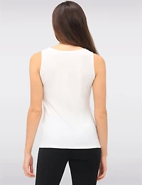 Camisole Confort Sans Manches à Encolure Ronde Extensible par Perle