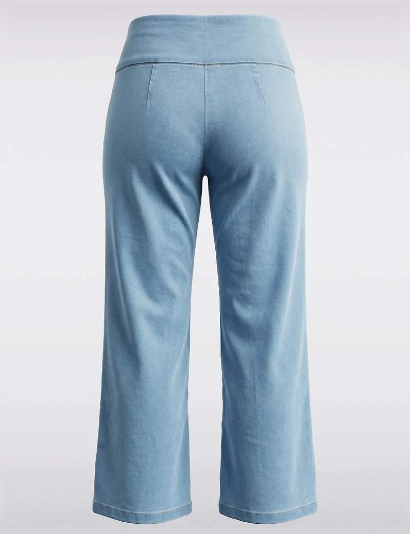 Pantalon Court Larges Extensible À Enfiler Avec Ceinture Élastique Par Erika