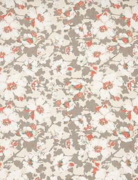 Foulard Rectangulaire Floral Doux Mat par Saki