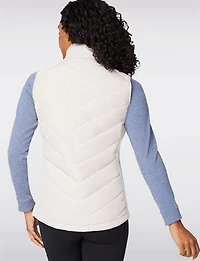Gilet Matelassé Hybride à Col Montant – Coupe Cintrée Courte par Free Country