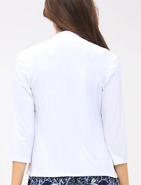 Cardigan Léger et Fluid Ouvert à Manches 3/4 -Tricot Doux & Polyvalent par Perle