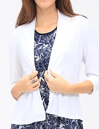 Cardigan Léger et Fluid Ouvert à Manches 3/4 -Tricot Doux & Polyvalent par Perle