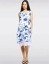 Robe Légère Sans Manches à Coupe Évasée Avec Motif Floral par Fun Sport