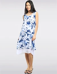 Robe Légère Sans Manches à Coupe Évasée Avec Motif Floral par Fun Sport