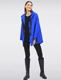 Veste Court Ample Longue Ultra-légère À Capuche & Cordon en Ruban par Froccella