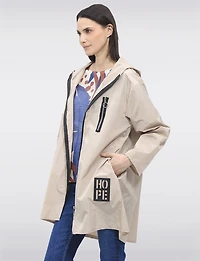 Veste Coupe-vent Ultralégère À Capuche Et Poches Zippées Par Froccella
