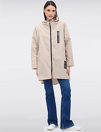 Veste Coupe-vent Ultralégère À Capuche Et Poches Zippées Par Froccella