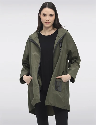 Veste Coupe-vent Ultralégère À Capuche Et Poches Zippées Par Froccella