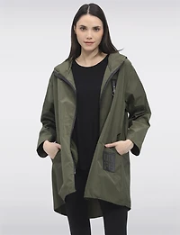 Veste Coupe-vent Ultralégère À Capuche Et Poches Zippées Par Froccella
