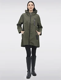 Veste Coupe-vent Ultralégère À Capuche Et Poches Zippées Par Froccella