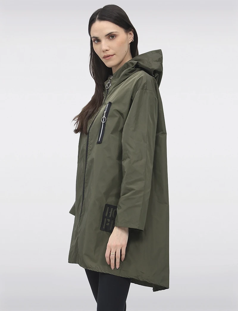 Veste Coupe-vent Ultralégère À Capuche Et Poches Zippées Par Froccella