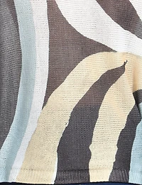 Haut Chic En Maille Motif Abstrait À Manches Dolman Col Bateau par Froccella