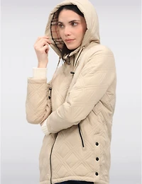 Veste Matelassée Végane à Capuche Saki