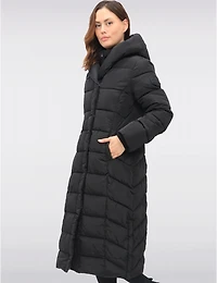 Manteaux | La maison du Manteau au Québec Long Éco-Duvet avec Plastron Intérieur & Fentes Latérales par Point Zero
