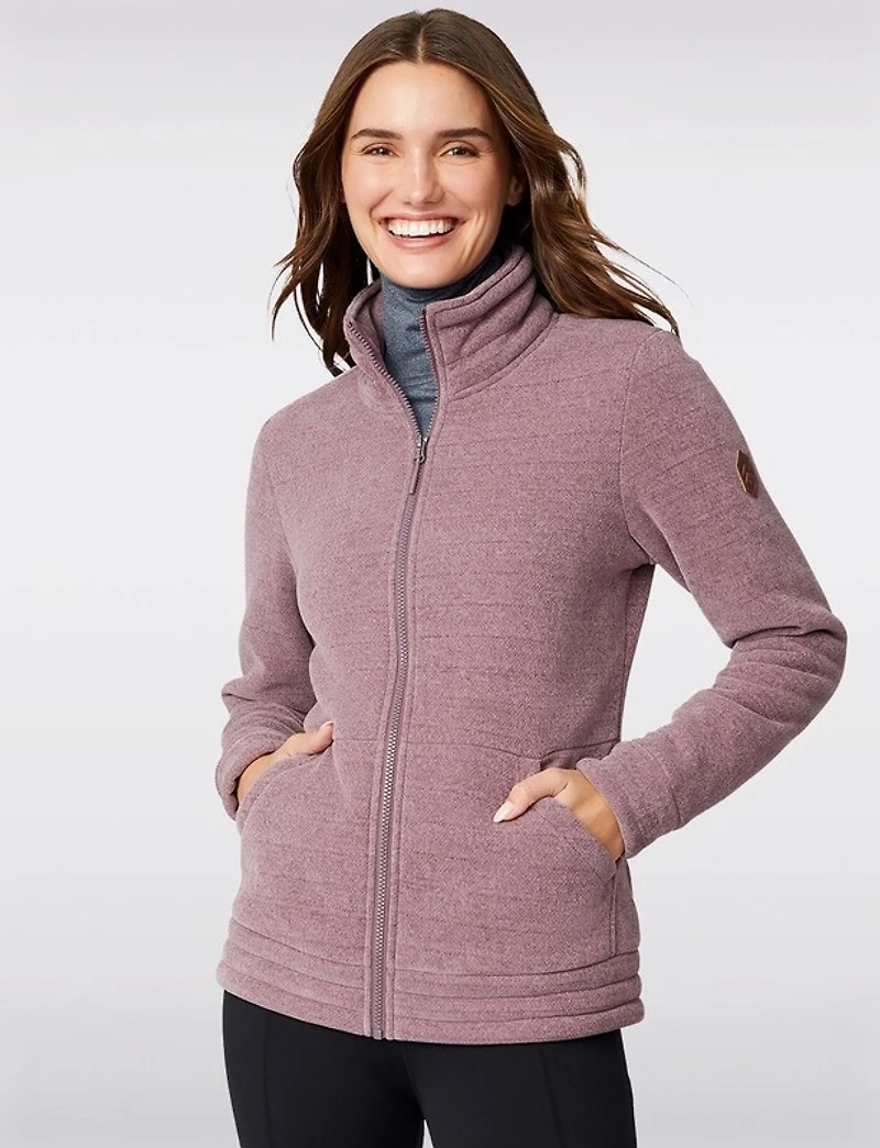 Manteaux | La maison du manteau au Québec Veste Cosy Douce Zippée avec Col Montant et Doublure en Polaire par Free Country