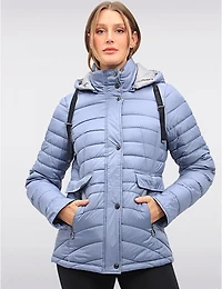 Veste matelassée Danwear à capuche amovible – Offres Black Friday