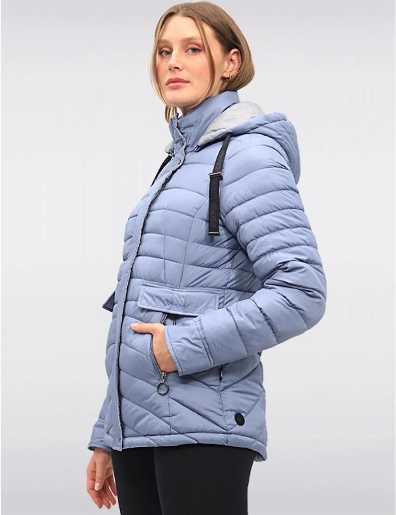 Veste matelassée Danwear à capuche amovible – Offres Black Friday