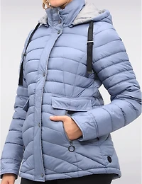 Veste matelassée Danwear à capuche amovible – Offres Black Friday