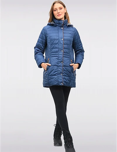 Veste matelassée Danwear à capuche amovible – Offres Black Friday