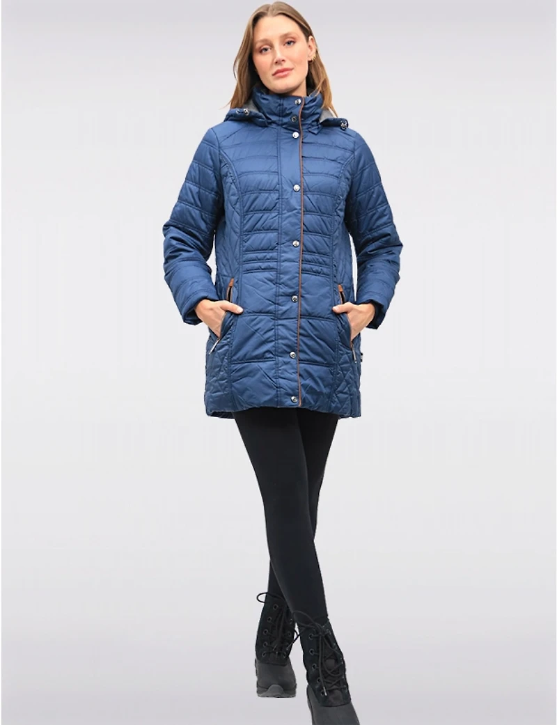 Veste matelassée Danwear à capuche amovible – Offres Black Friday