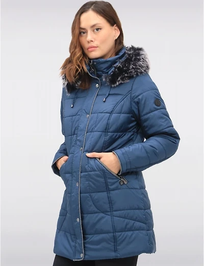 Manteau Matelassé à Capuche Normann