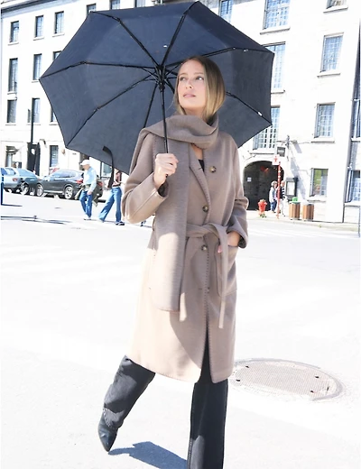 Manteau enveloppant effet laine Sanctuary – Offres Black Friday