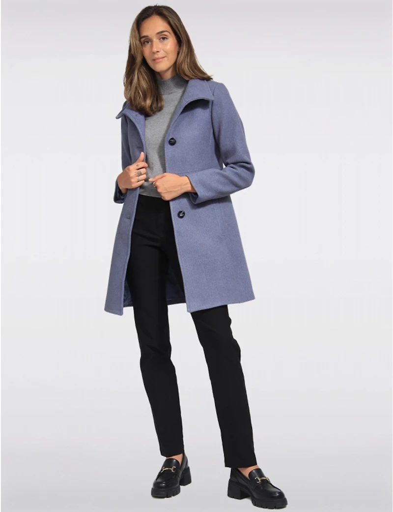 Manteau Hanna en Laine Saki : Offres Black Friday