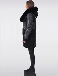 Manteaux | La maison du Manteau au Québec Chic avec Détails en Simili Cuir Plastron et Capuche Intégrée par Sicily