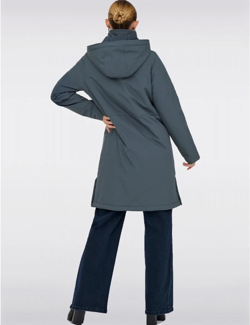 Manteaux | La maison du manteau Au Québec Parka Chic Oversize Résistant À L'eau Et Vent Avec Capuche Amovible Par Only