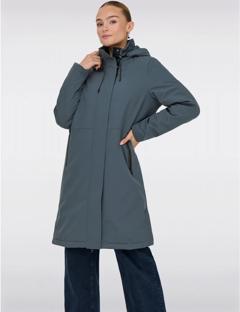 Manteaux | La maison du manteau Au Québec Parka Chic Oversize Résistant À L'eau Et Vent Avec Capuche Amovible Par Only