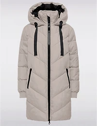 Doudoune Matelassée Tendance À Motif Chevron Avec Capuche Intégrée Par JDY